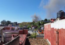 Se registra incendio abajo del puente de Xallitic
