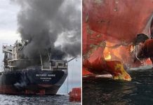 Ataca Irán dos buques en el estrecho de Ormuz