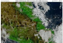 Imagen satelital capta sobre cuenca del Papaloapan una nube en forma de corazón