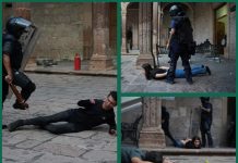 Estalla la violencia en Morelia por muerte de Manzo; manifestantes intentaron tomar Palacio de Gobierno; granaderos los reprimen