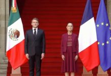 Sheinbaum recibe en Palacio Nacional al Presidente de Francia para abordar temas económicos y la devolución de algunos códices