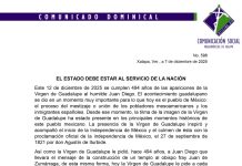 El Estado debe estar al servicio de la Nación: Arquidiócesis de Xalapa