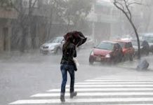 Pronostican lluvias fuertes para lunes y martes de la próxima semana