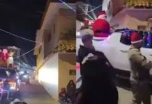 Grupo delictivo en Guerrero realiza caravana navideña