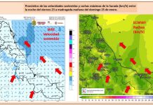 Prevén surada entre viernes y domingo en algunas regiones del estado de Veracruz