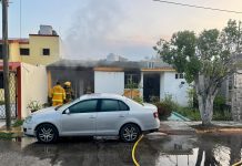 Comando acude a domicilio de empresario restaurantero de Poza Rica y en presencia de sus familiares se lo llevan e incendian su casa