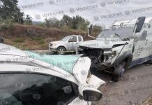 Dos policías estatales mueren en choque en el libramiento Xalapa-Perote