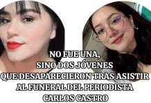 Desaparecen dos jóvenes tras asistir al funeral del reportero Carlos Castro