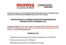 El próximo sábado habrá sesión del consejo político estatal de Morena