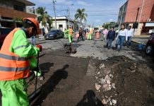 Supervisa alcaldesa de Veracruz trabajos del programa municipal de bacheo