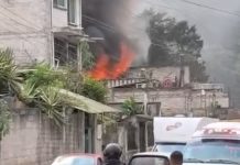 VIDEO / Se registra incendio en vivienda de la colonia Ferrer Guardia de Xalapa