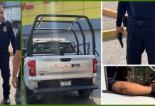 Policía del IPAX en Boca del Río con pistola en mano amenazó a un motociclista