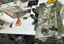 Aseguran en la colonia Malibrán de la ciudad de Veracruz inmueble en el que fabricaban uniformes falsos e insignias de las fuerzas armadas