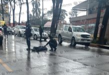 Policía herido tras caer después de decomiso de máquinas tragamonedas en Xalapa