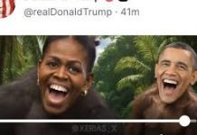 Ahora sí se pasó: Trump publica video en el que pone a los Obama como monos